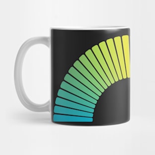 Multicolour stripe rainbow Mug